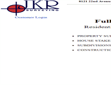 Tablet Screenshot of jkrsurveying.com